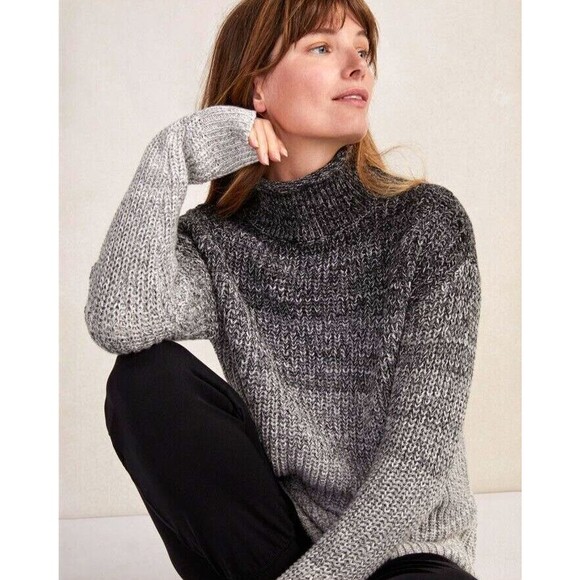 Haven Well Within Knit Tunic Sweater Size M Ombre Rollneck - Picture 1 of 9